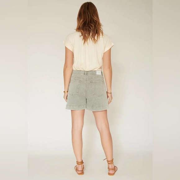MKT STUDIO | high rise denim shorts | size (euro 34- 13.5 inch waist lying flat) - Picture 2 of 6